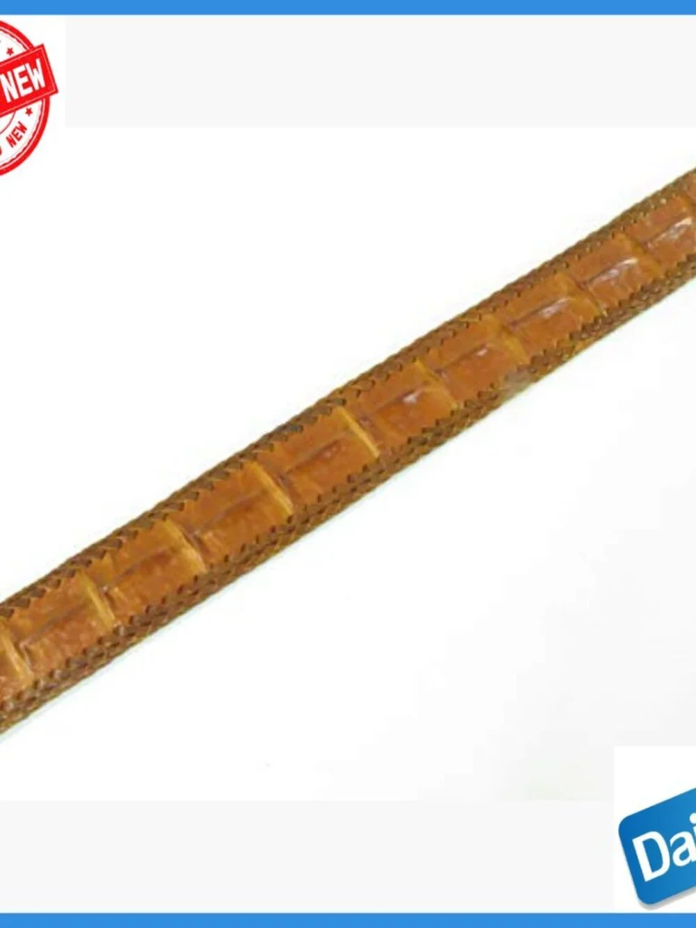 Genuine Crocodile Backbone Skin Leather Auto Locking Belt 46